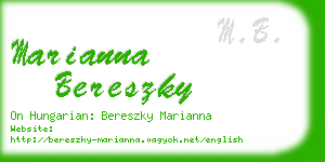 marianna bereszky business card